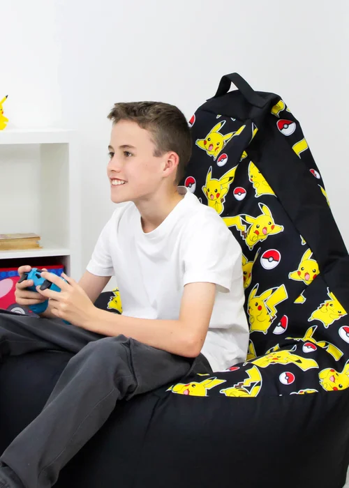 Pokémon High Back Yellow Lounging Gaming Bean Chair - One Size Image 5