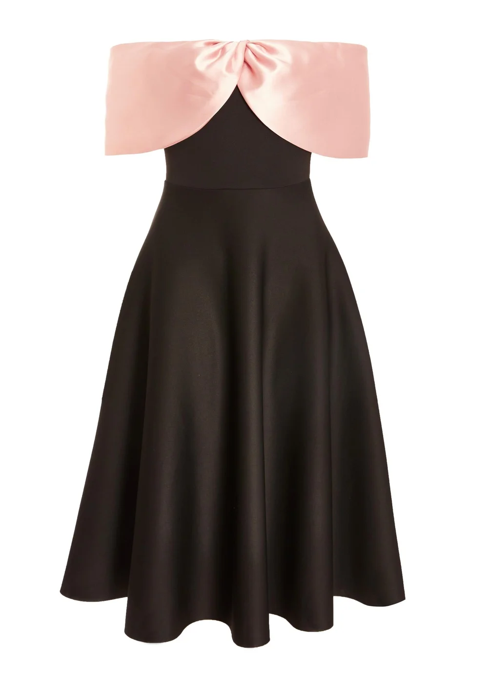 Quiz Black Bardot Midi Skater Dress - 4 Image 4
