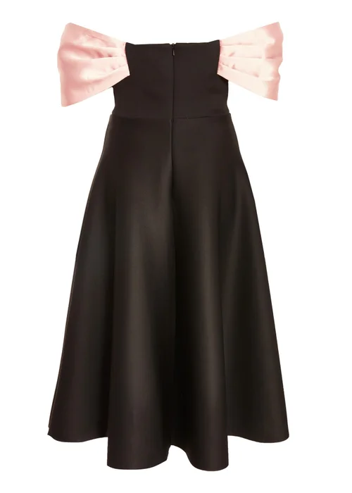 Quiz Black Bardot Midi Skater Dress - 4 Image 5