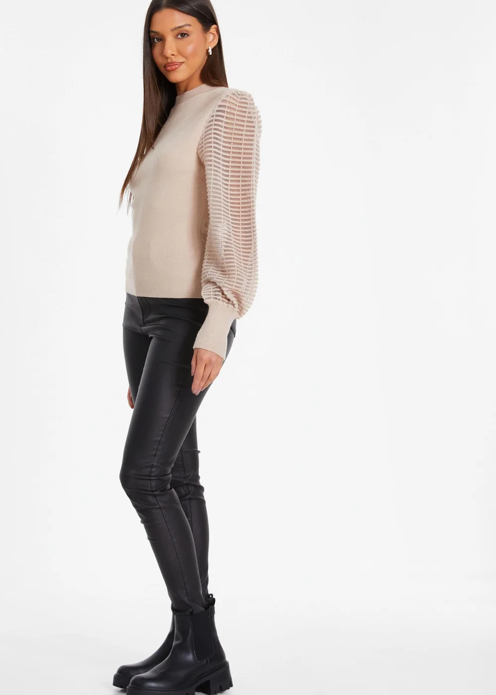 Quiz Stone High Neck Jumper - S Image 3