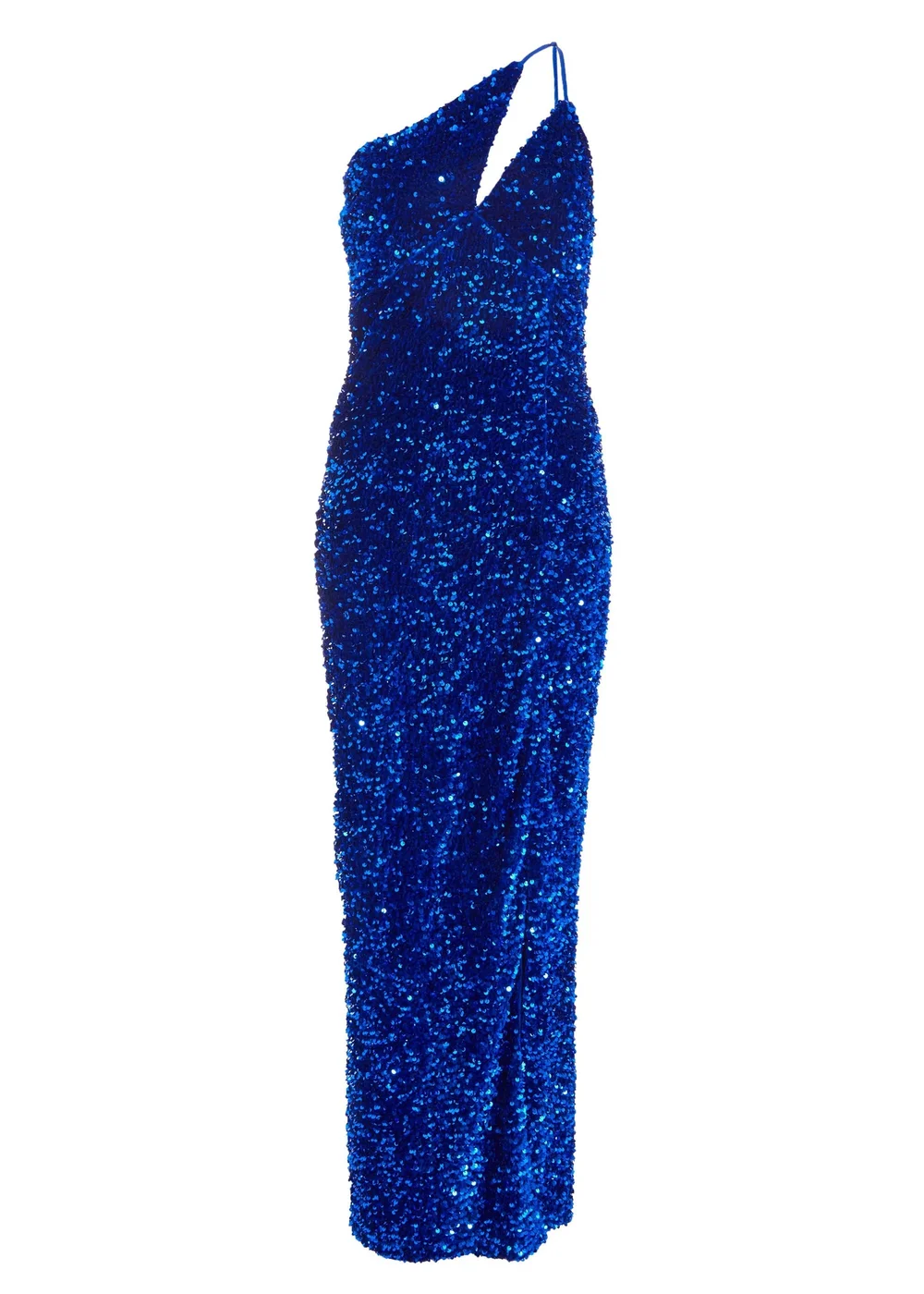 Quiz Blue Sequin Maxi Dress - 14 | Matalan Quiz Blue Sequin Maxi Dress - 14 | Matalan
