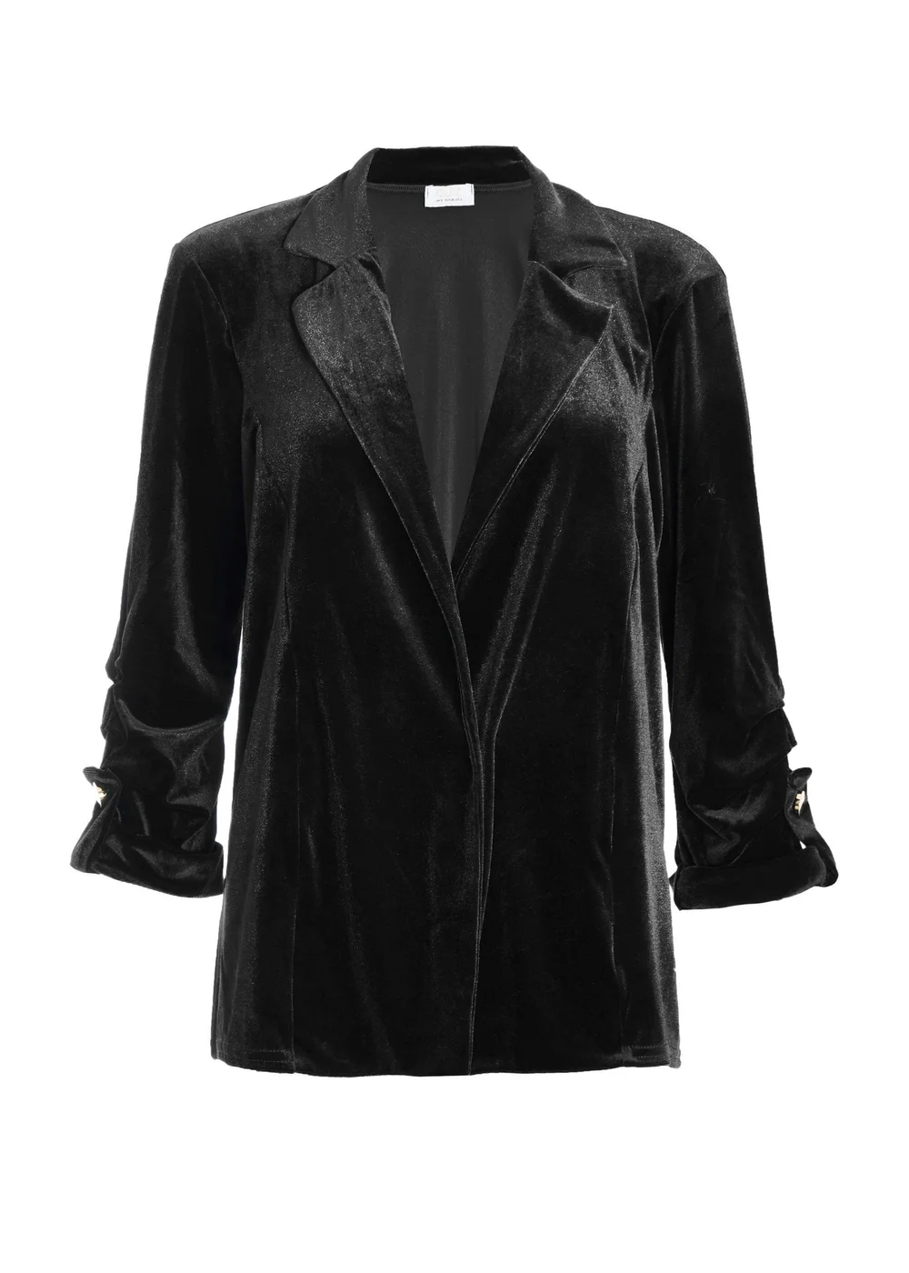 Quiz Black Velvet Blazer - 6 Image 4