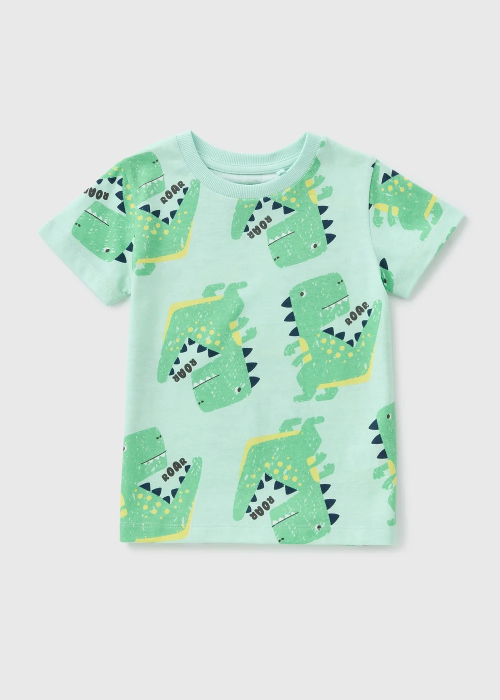 Boys Green Dino T-Shirt (1-7yrs) - 1-1.5 Yrs Image 1