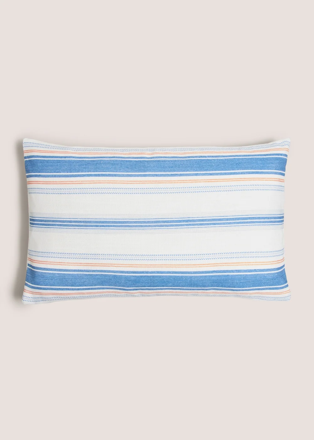 White Seaside House Cushion Image 2