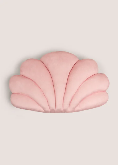 Pink Shell Shaped Cushion Image 1