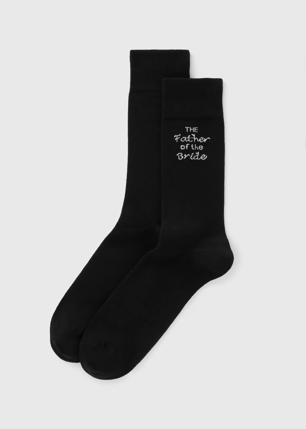Black Father Of The Bride Wedding Socks - One Size Image 1