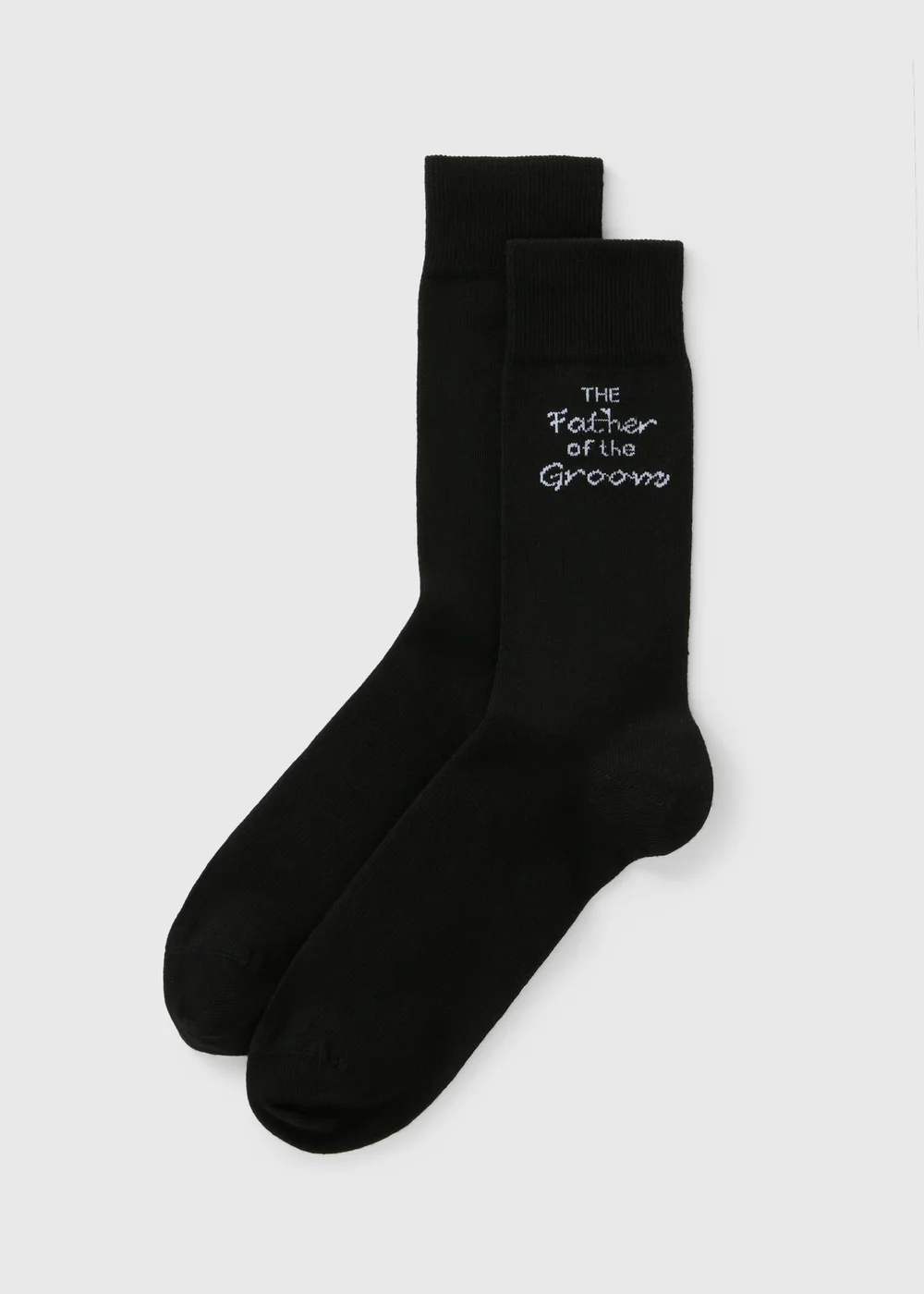 Black Father Of The Groom Wedding Socks - One Size Image 1