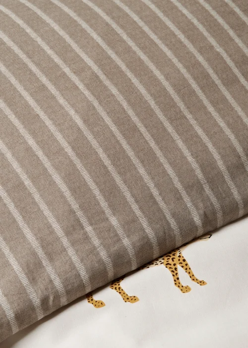 Natural Cheetah Print Duvet Set - Single Image 3