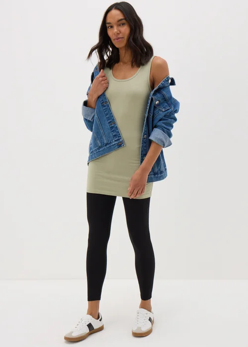 Green Longline Vest Top - 8 Image 1