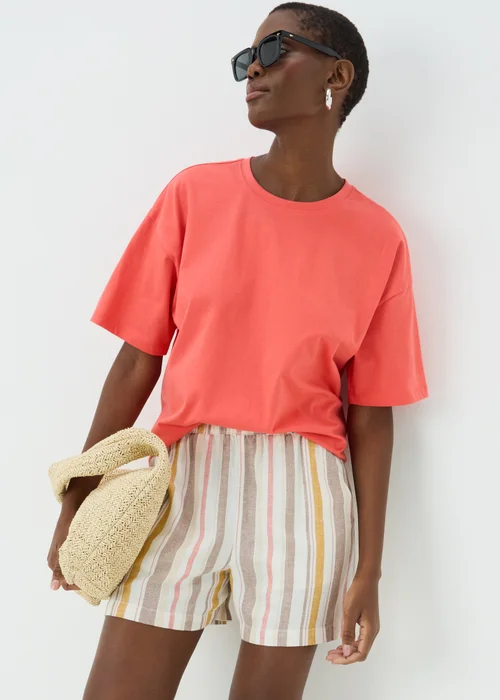 Coral Boxy T-Shirt - S Image 1