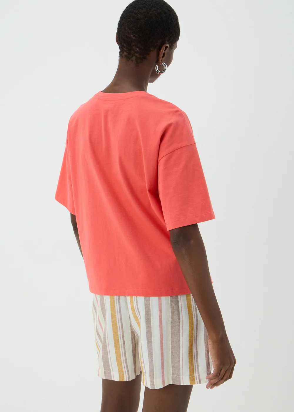 Coral Boxy T-Shirt - S Image 2