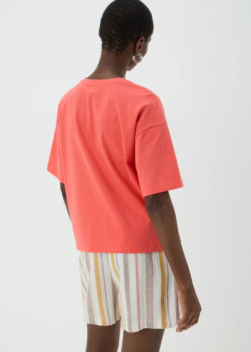 Coral Boxy T-Shirt - S Image 2