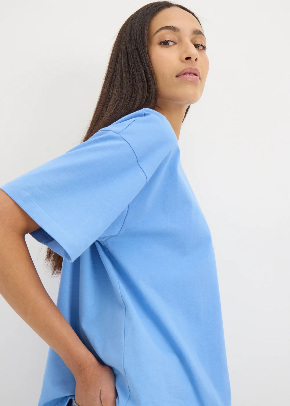 Blue Boxy T-Shirt - S Image 2
