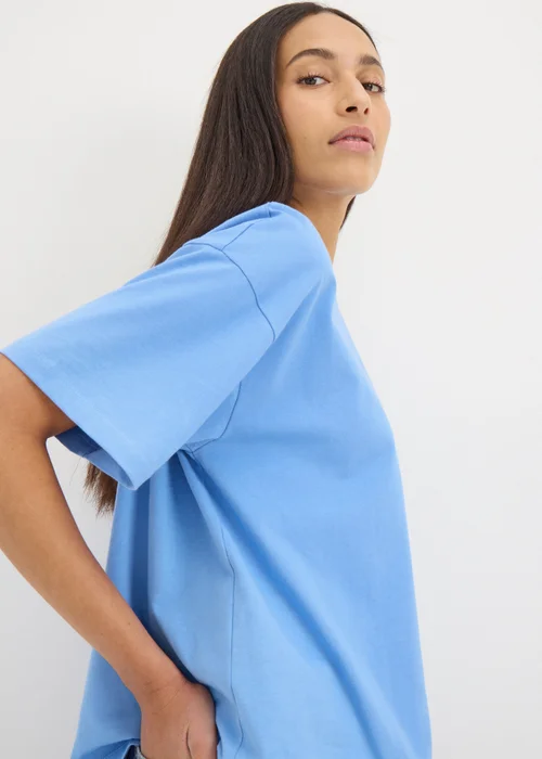 Blue Boxy T-Shirt - S Image 2