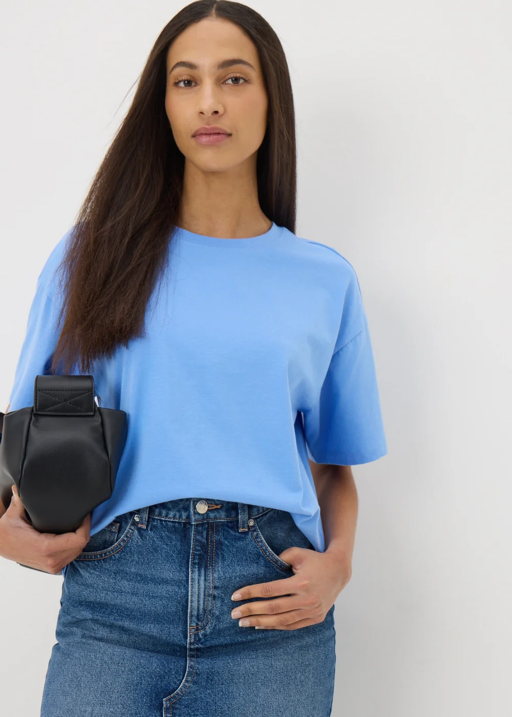 Blue Boxy T-Shirt - S Image 1