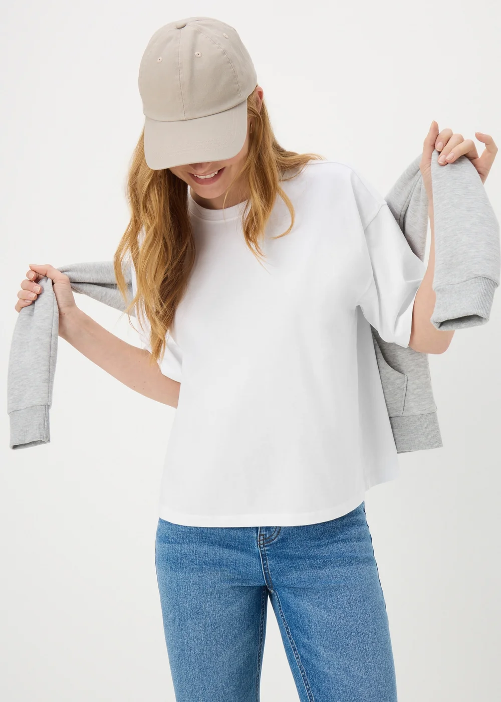 White Boxy T-Shirt - S Image 1