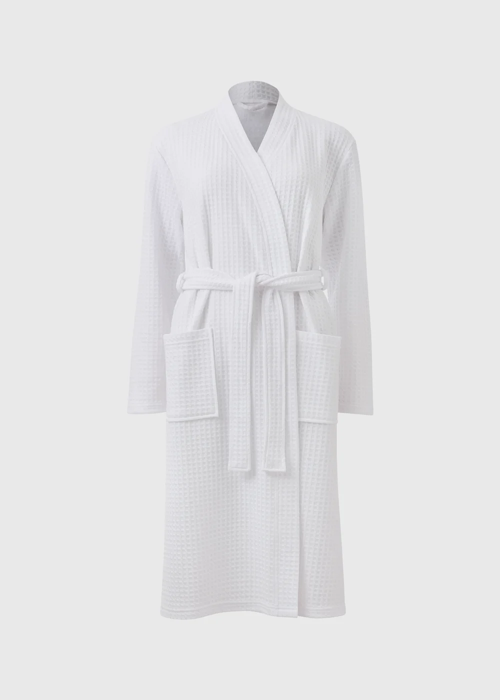 White Waffle Dressing Gown - Extra small | Matalan White Waffle Dressing Gown - Extra small | Matalan