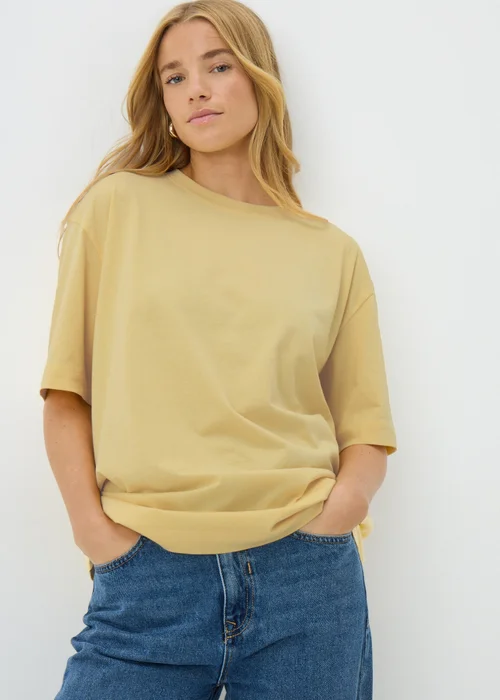 Yellow Oversized T-Shirt - S Image 2