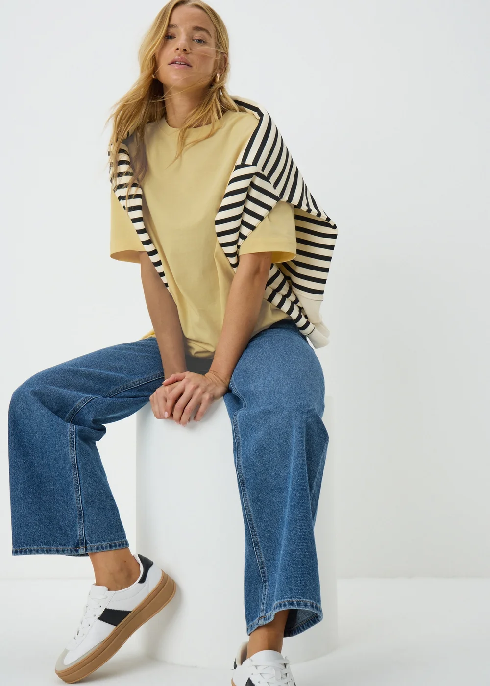 Yellow Oversized T-Shirt - S Image 1
