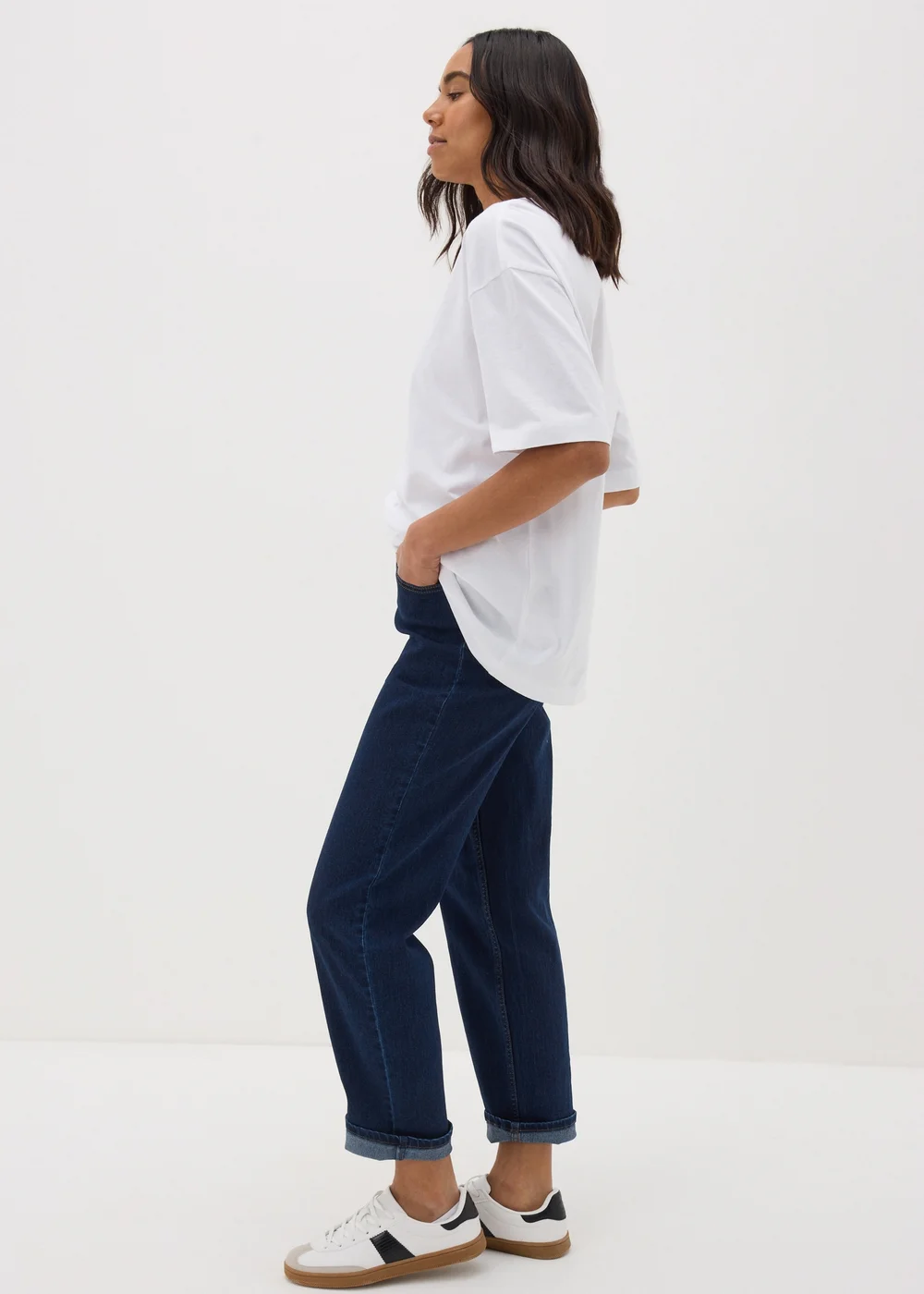 White Oversized T-Shirt - Small Image 3
