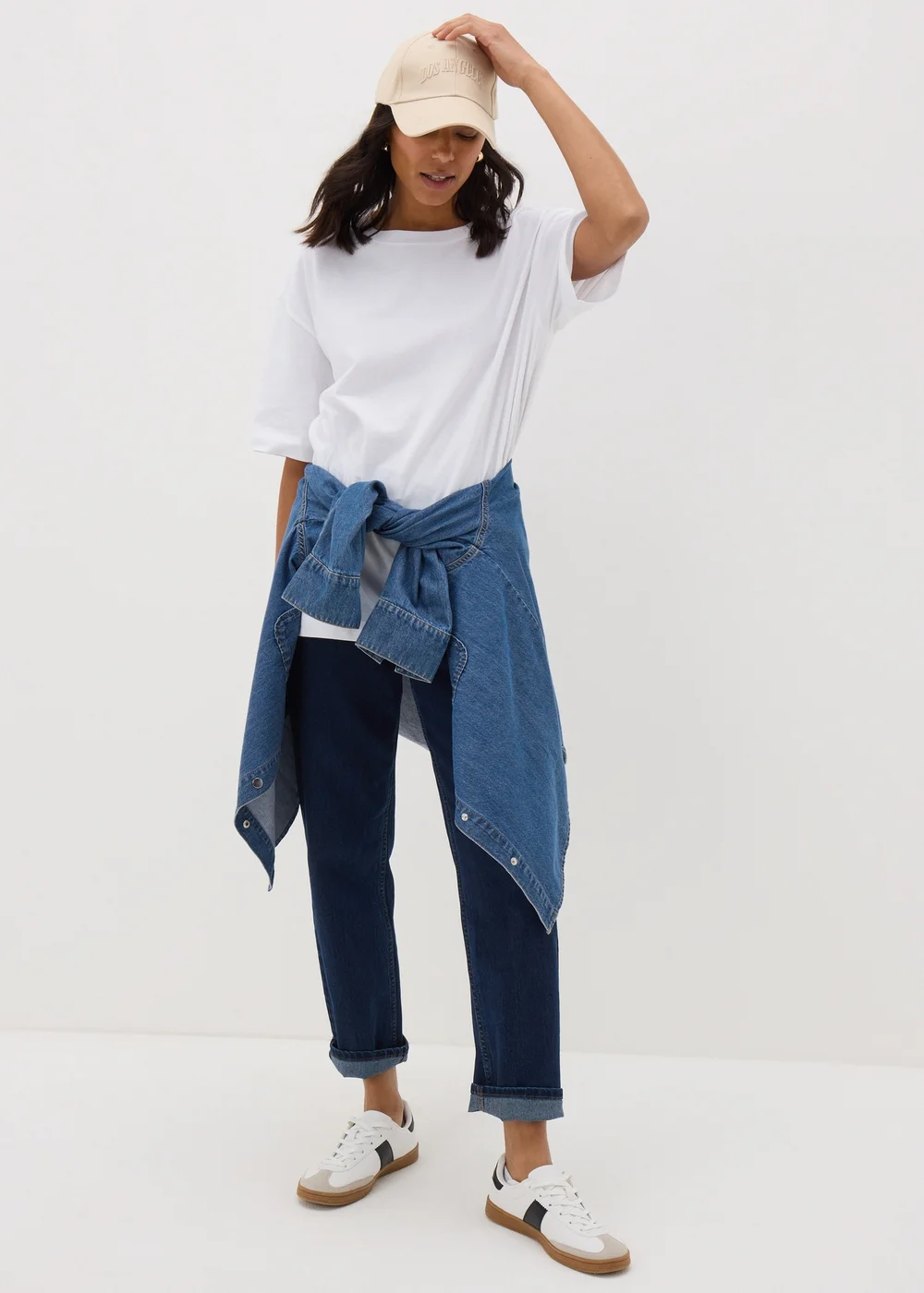 White Oversized T-Shirt - Small Image 2