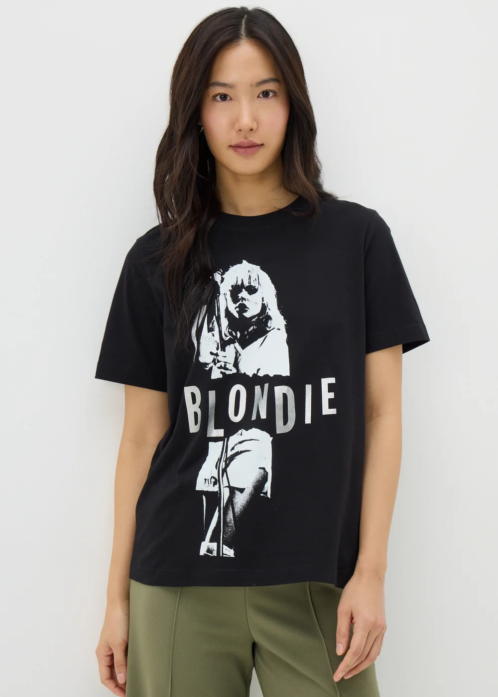 Black Blondie Monochrome Graphic T-Shirt - S Image 3