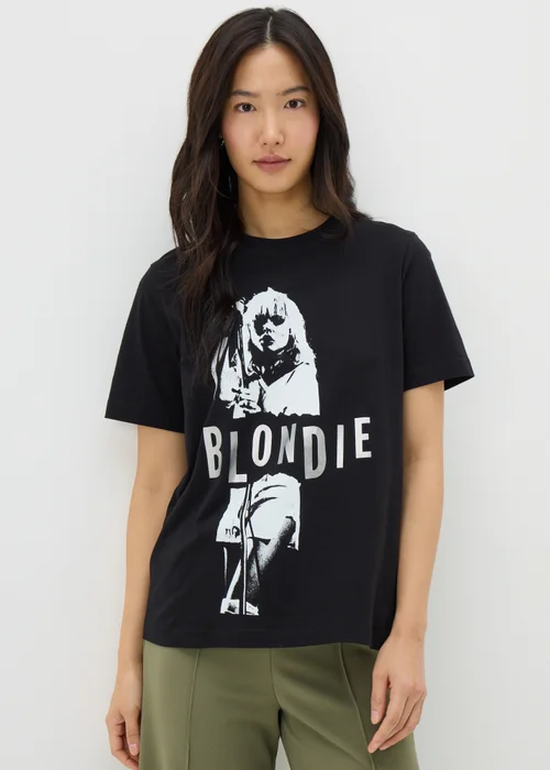 Black Blondie Monochrome Graphic T-Shirt - S Image 3