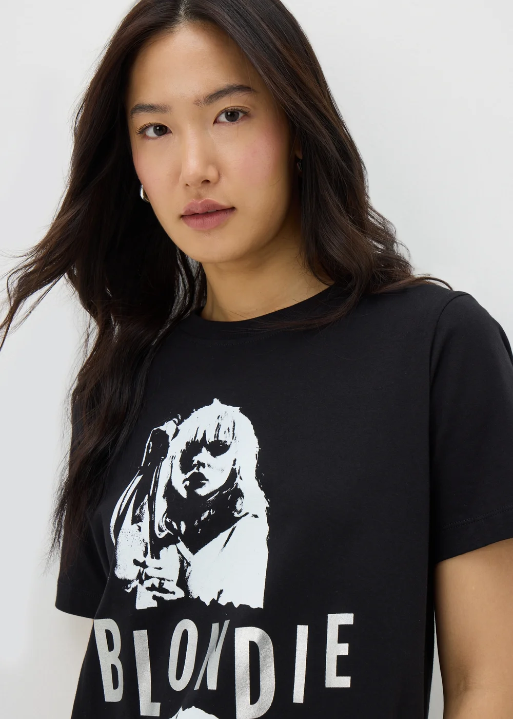 Black Blondie Monochrome Graphic T-Shirt - S Image 2