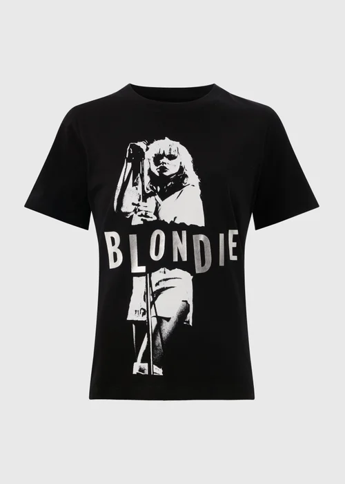 Black Blondie Monochrome Graphic T-Shirt - S Image 4
