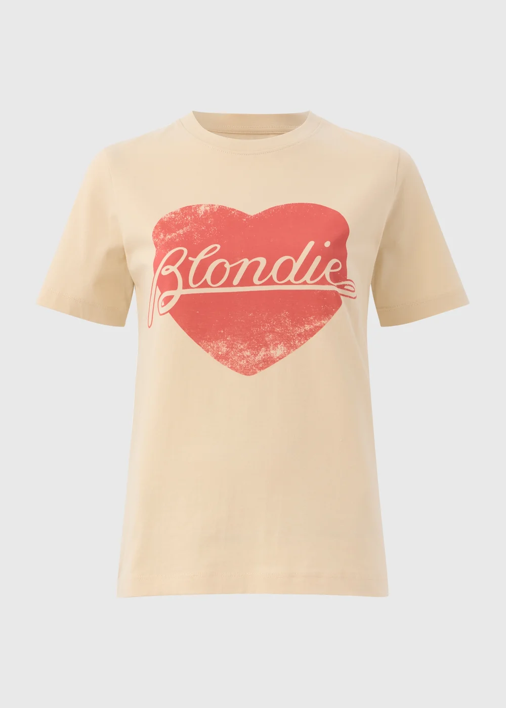 Cream Blondie Heart T-Shirt - S Image 4