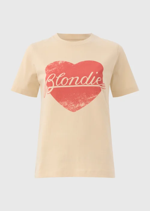 Cream Blondie Heart T-Shirt - S Image 4