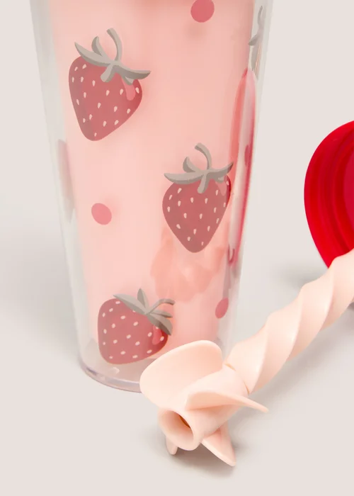 Twisty Strawberry Straw Cup Image 2