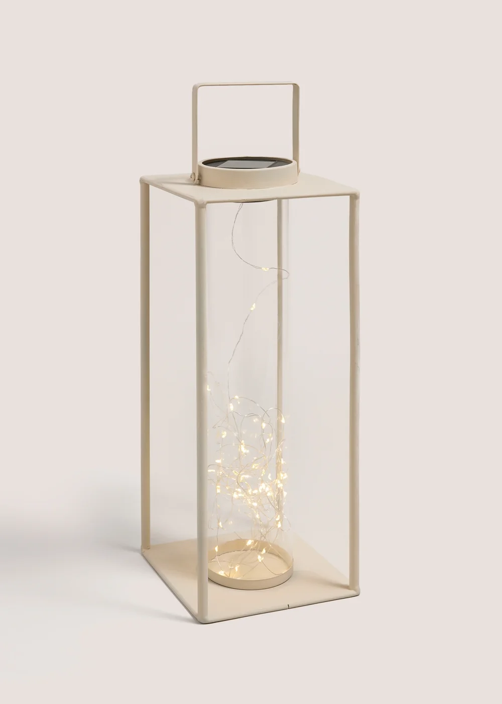 Cream Solar Lantern Image 1