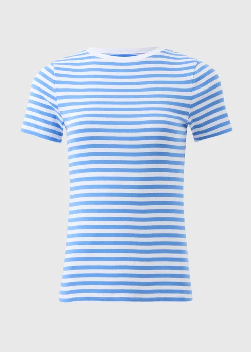 Blue Stripe Fitted T-Shirt - 8 Image 4