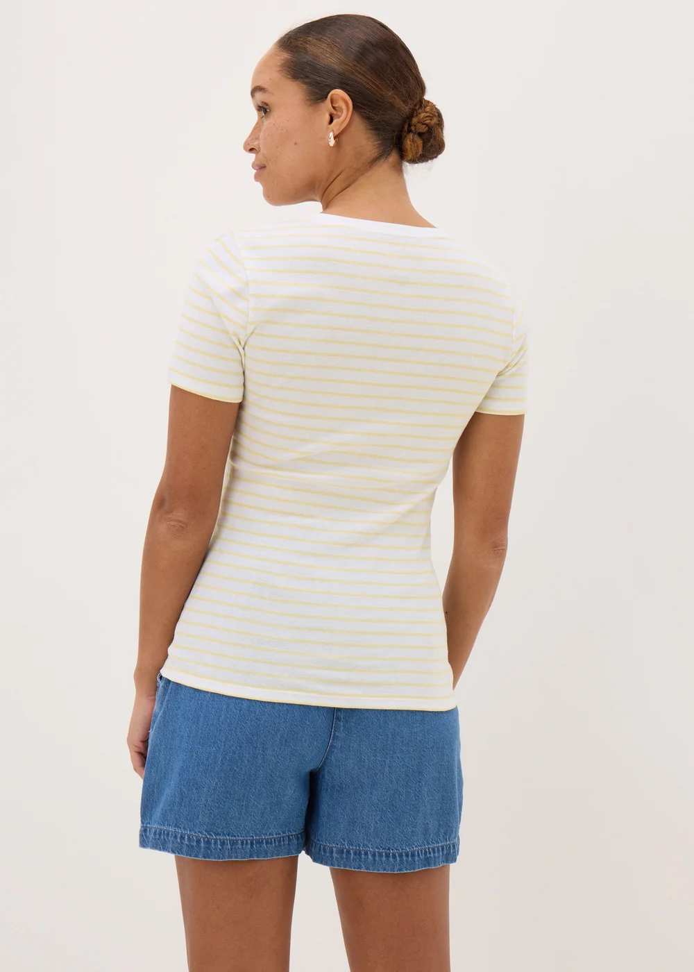 Yellow Fitted Stripe T-Shirt - 8 Image 3
