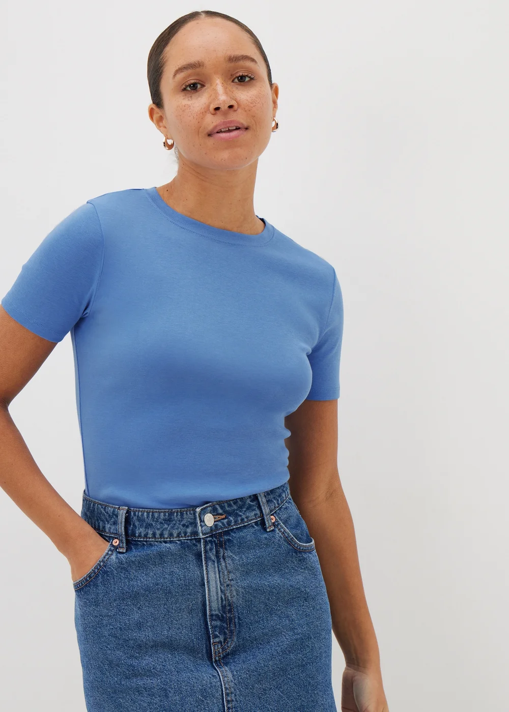 Blue Fitted T-Shirt - 8 Image 1