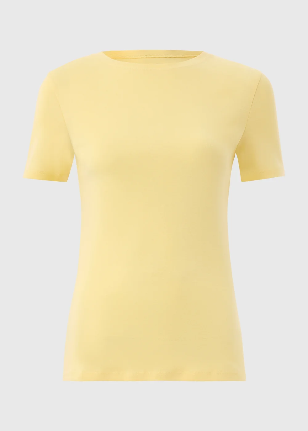 Yellow Fitted Cotton T-Shirt - 8 Image 4