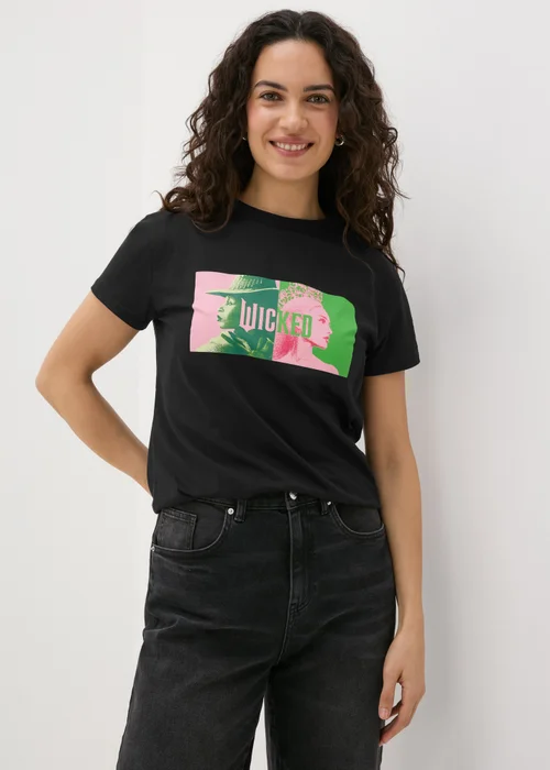 Wicked Black Elphaba & Glinda T-Shirt - 8 Image 2