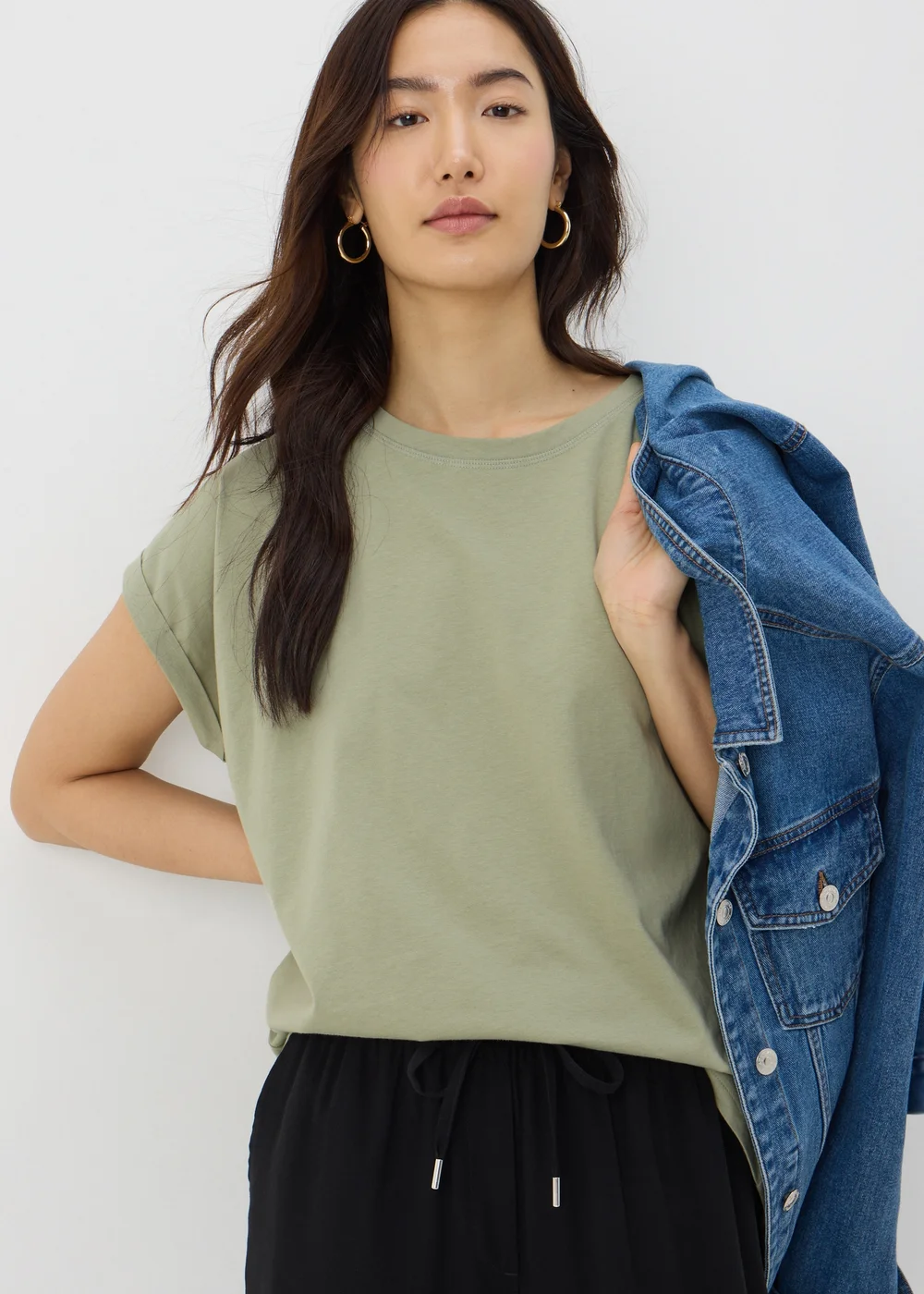 Sage Green Short Sleeve T-Shirt - S Image 2