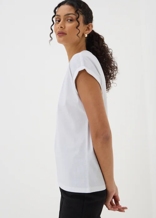 White Short Sleeve T-Shirt - S Image 2