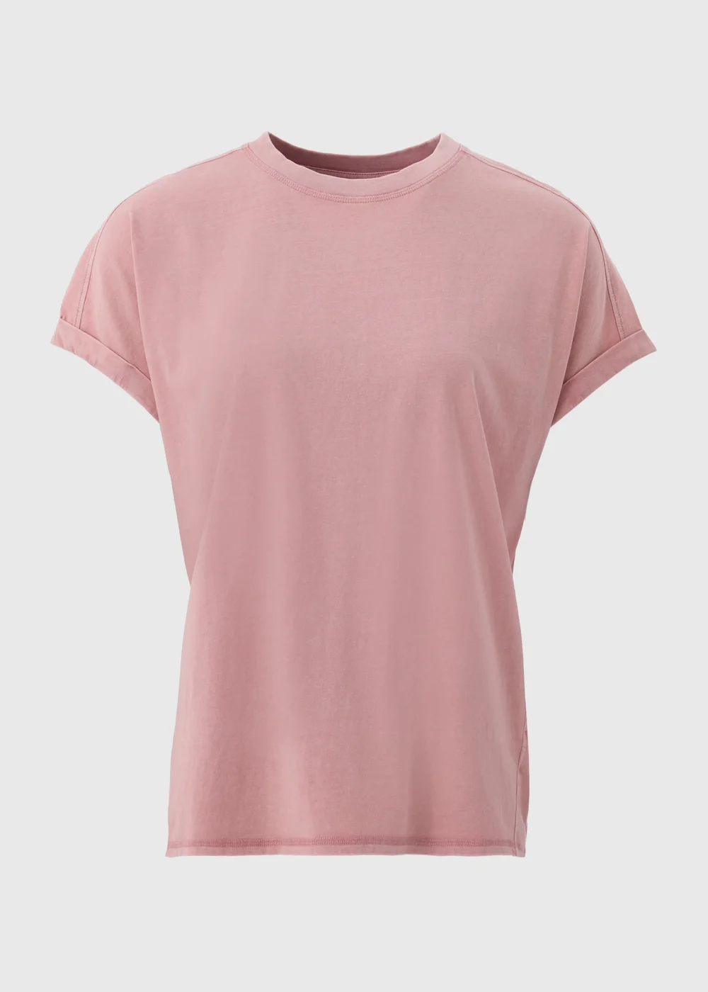 Pink Acid Wash Longline T-Shirt - S Image 2