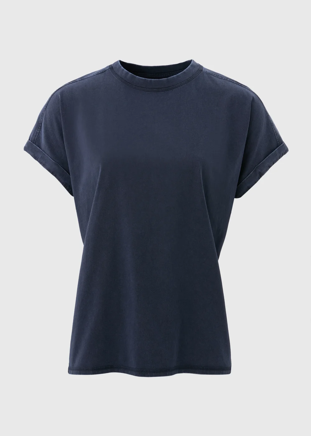 Blue Acid Wash Longline T-Shirt - S Image 3