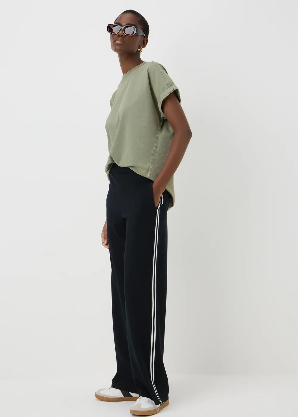 Green Acid Wash Longline T-Shirt - S Image 1