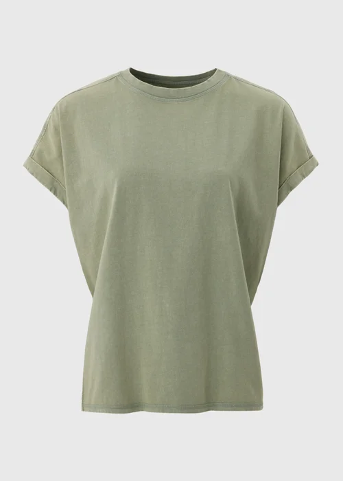 Green Acid Wash Longline T-Shirt - S Image 2