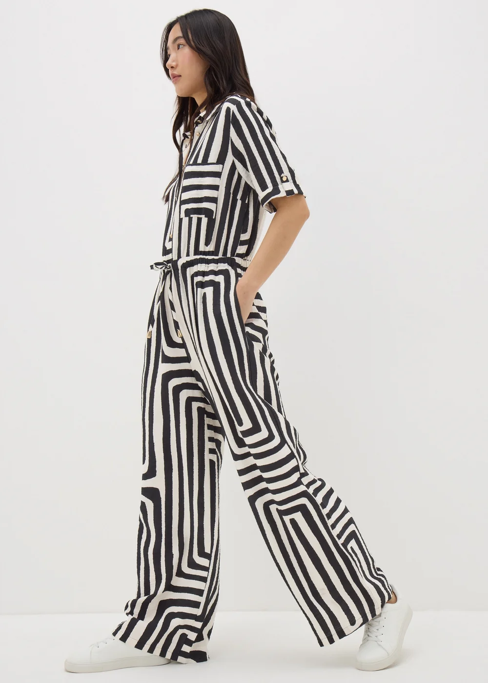 Et Vous Monochrome Geo Jumpsuit - 8 Image 1