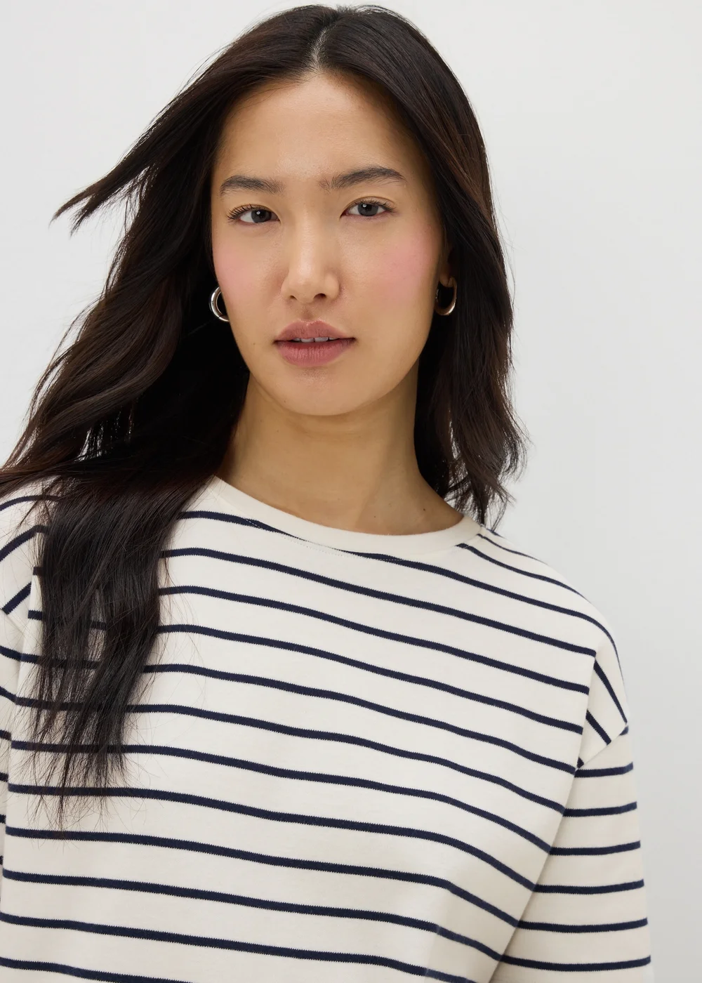 Cream Stripe T-Shirt - S Image 1