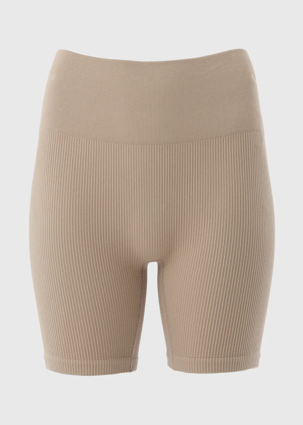Beige Seamless Cycle Shorts - S Image 4