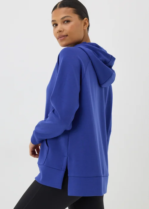 Souluxe Blue Longline Hoodie - S Image 2