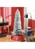 HOMCOM Artificial Pencil Christmas Tree with Snow Flocked Tips - Small Image 2