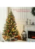 HOMCOM Green Artificial Christmas Tree with Light - One Size Image 4